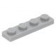 LEGO lapos elem 1x4, világosszürke (3710)